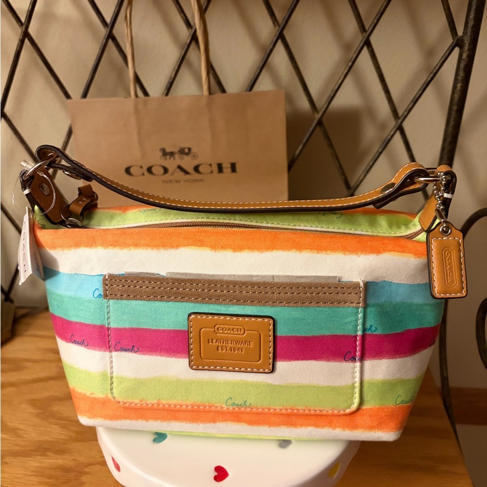 Coach Vintage “Hampton”Watercolor NWT